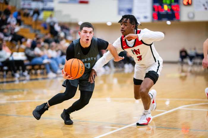 Liberty Harvard Westlake boys basketball Les Schwab Invitational game December 27 2023 Naji Saker-104